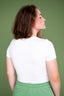 Back side of LANA in Almond Milk White.